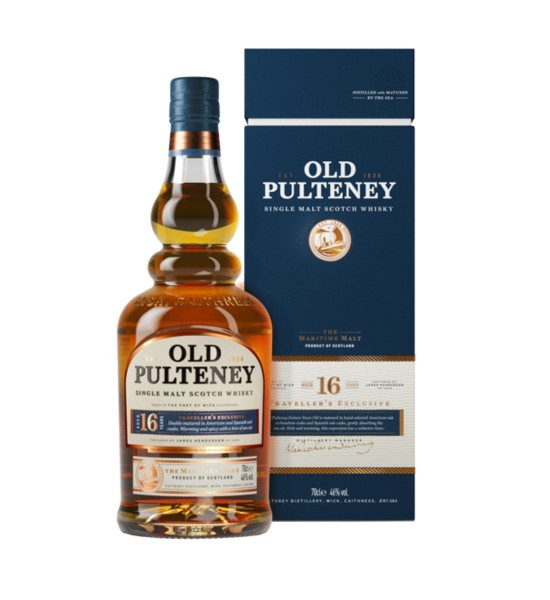 Old Pulteney 16 ani Highland Single Malt Scotch Whisky 0.7L - 1