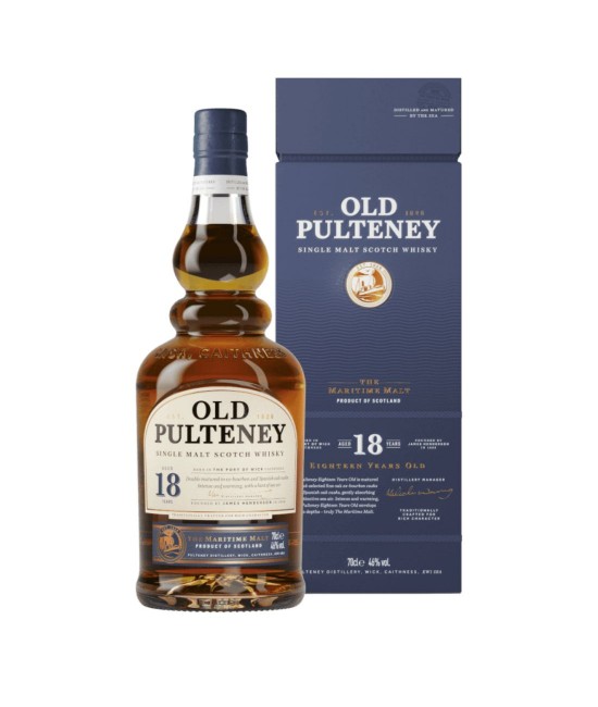 Old Pulteney 18 ani Highland Single Malt Scotch Whisky 0.7L
