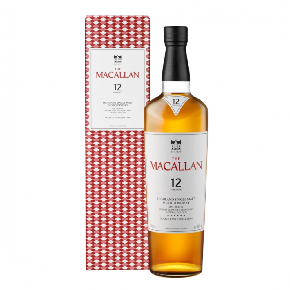 The Macallan 12 ani Double Cask Highland Single Malt Scotch Whisky 0.7L