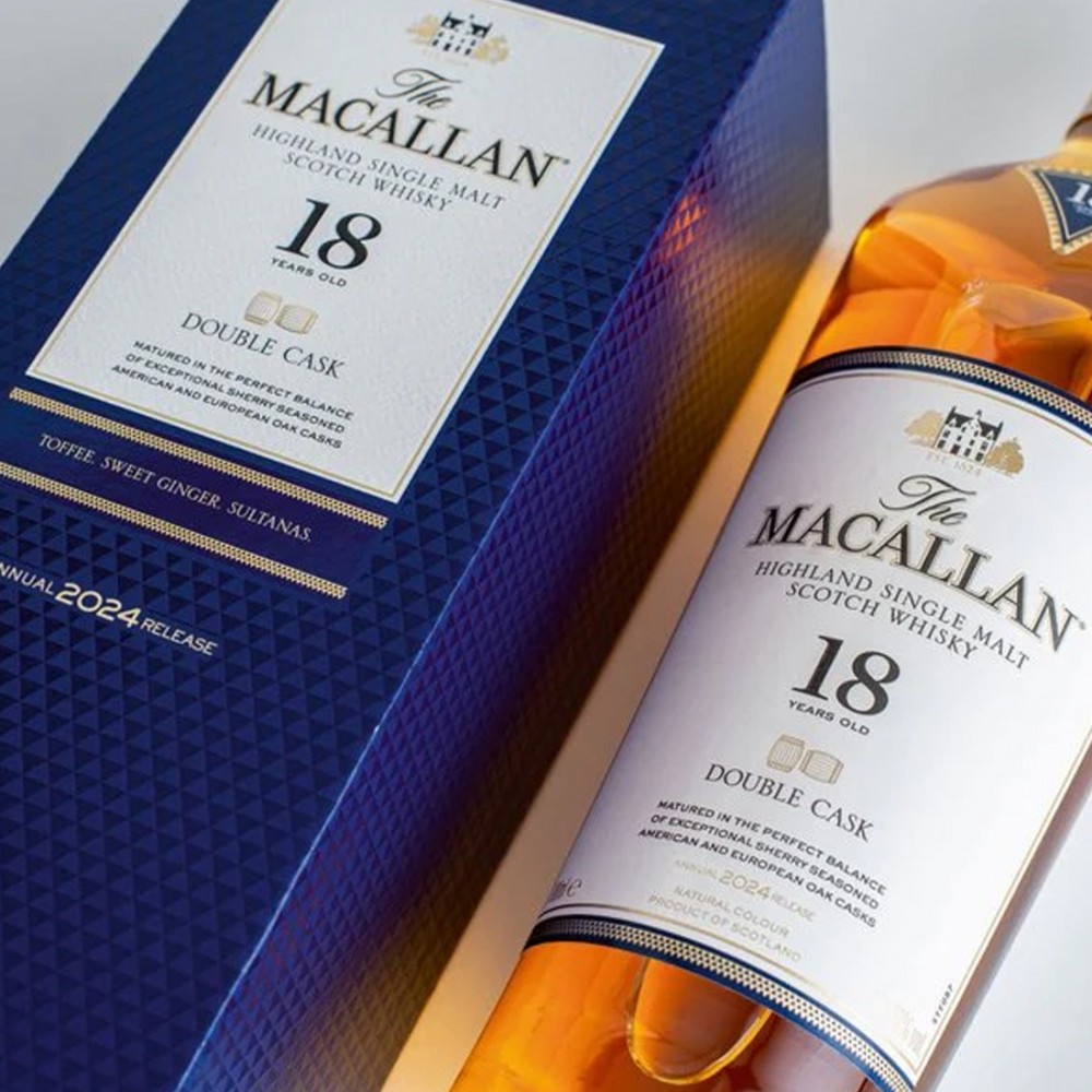 The Macallan 18 ani Double Cask Highland Single Malt Scotch Whisky 0.7L