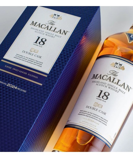 The Macallan 18 ani Double Cask Highland Single Malt Scotch Whisky 0.7L