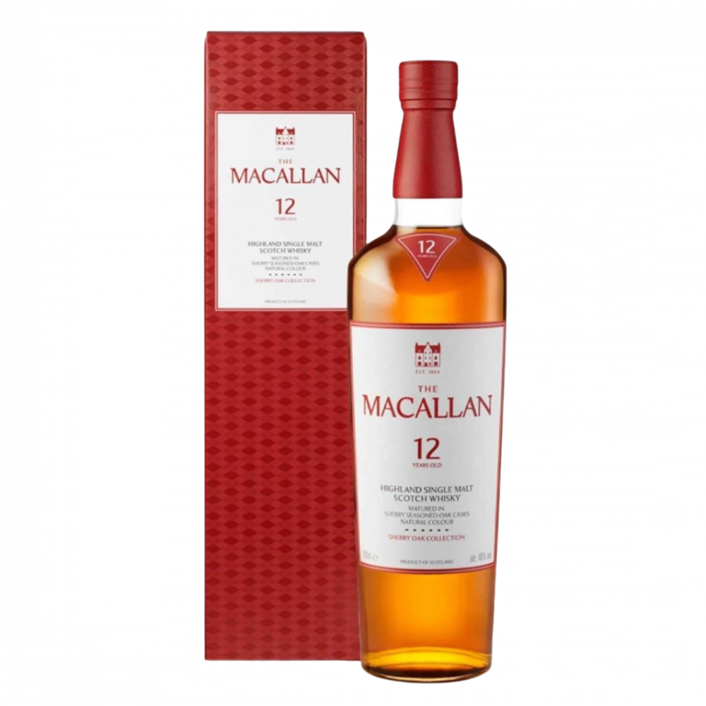 The Macallan Sherry Oak 12 ani Highland Single Malt Scotch Whisky 0.7L