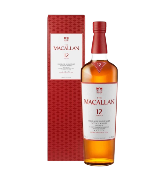 The Macallan Sherry Oak 12 ani Highland Single Malt Scotch Whisky 0.7L The Macallan Sherry Oak 12 ani Highland Single Malt Scotch Whisky 0.7L - 1