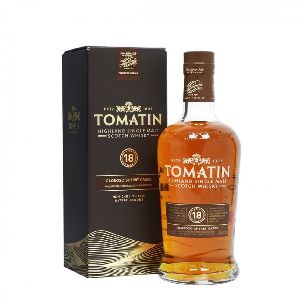 Tomatin 18 ani Highland Single Malt Scotch Whisky 0.7L Tomatin 18 ani Highland Single Malt Scotch Whisky 0.7L