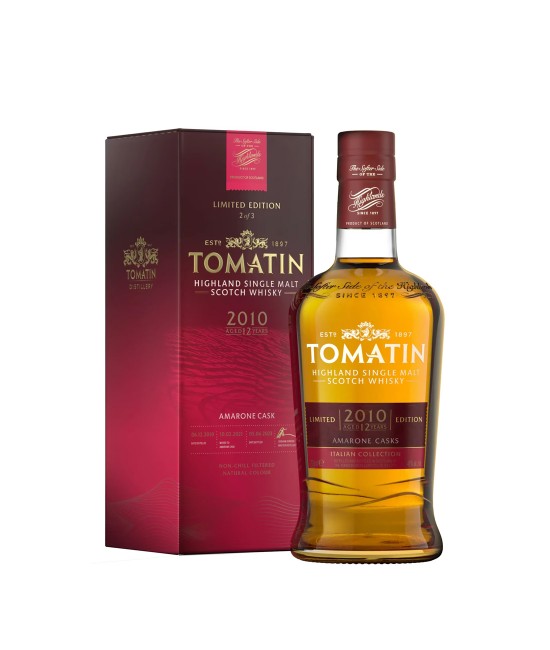 Tomatin Italian Collection Highland Single Malt Scotch Whisky Amarone Casks 0.7L WHISKY - Tomatin Italian Collection Highland Single Malt Scotch Whisky Amarone Casks 0.7L
