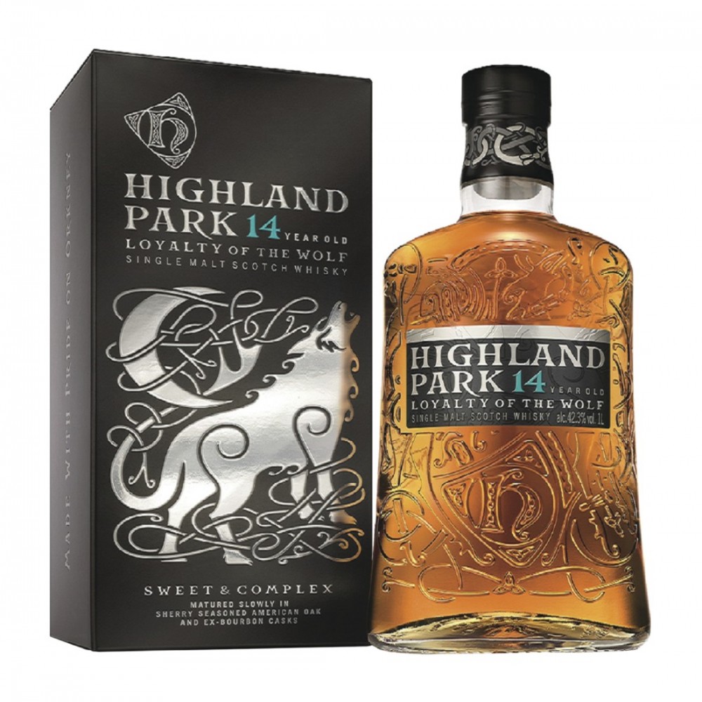 Highland Park Loyalty of The Wolf 14 ani Island Single Malt Scotch Whisky 1L Highland Park Loyalty of The Wolf 14 ani Island Single Malt Scotch Whisky 1L