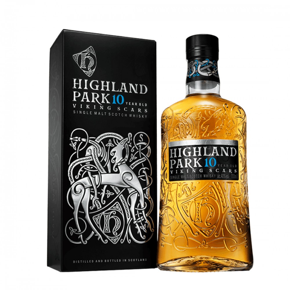 Highland Park Viking Scars 10 ani Island Single Malt Scotch Whisky 0.7L Highland Park Viking Scars 10 ani Island Single Malt Scotch Whisky 0.7L