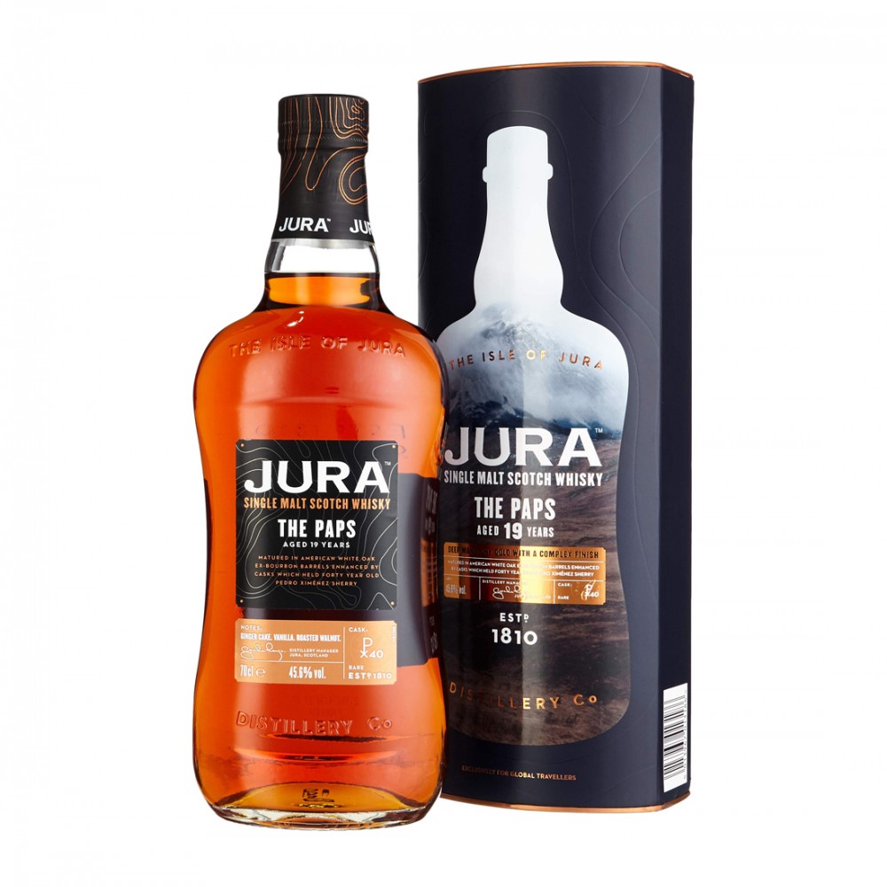Jura The Paps 19 ani Island Single Malt Scotch Whisky 0.7L Jura The Paps 19 ani Island Single Malt Scotch Whisky 0.7L