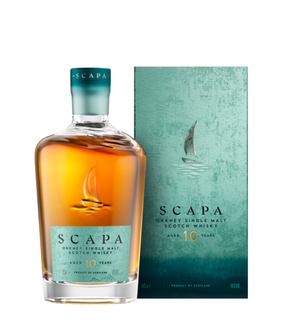 SCOTCH WHISKY - Scapa The Orcadian 10 ani Island Single Malt Scotch Whisky 0.7L
