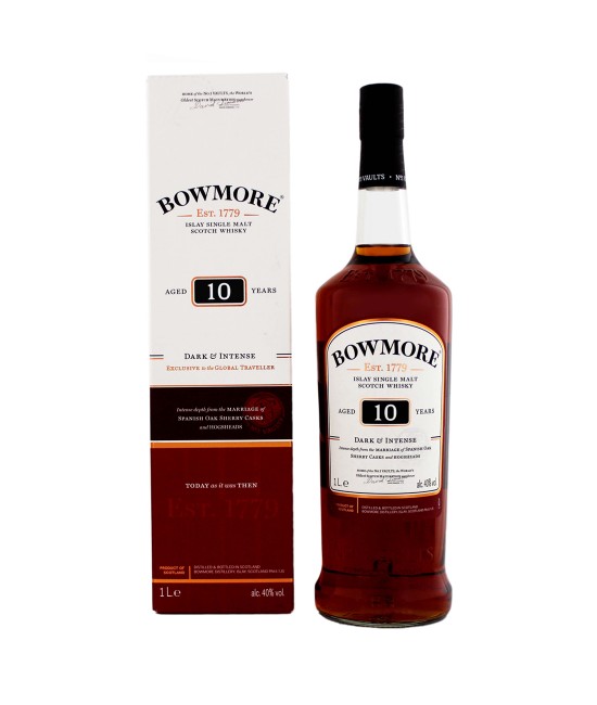 Bowmore 10 ani Islay Single Malt Scotch Whisky 1L SCOTCH WHISKY - Bowmore 10 ani Islay Single Malt Scotch Whisky 1L