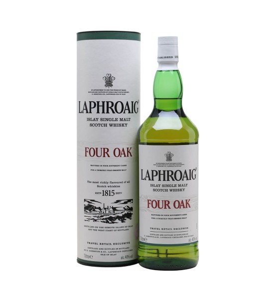 Laphroaig Four Oak Islay Single Malt Scotch Whisky 1L - 1