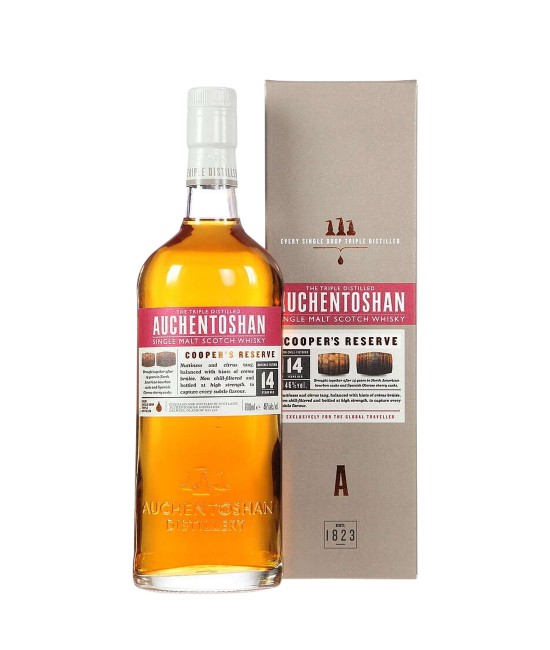 Auchentoshan Coopers Reserve 14 Ani Lowland Single Malt Scotch Whisky 0.7L Auchentoshan Coopers Reserve 14 Ani Lowland Single Malt Scotch Whisky 0.7L