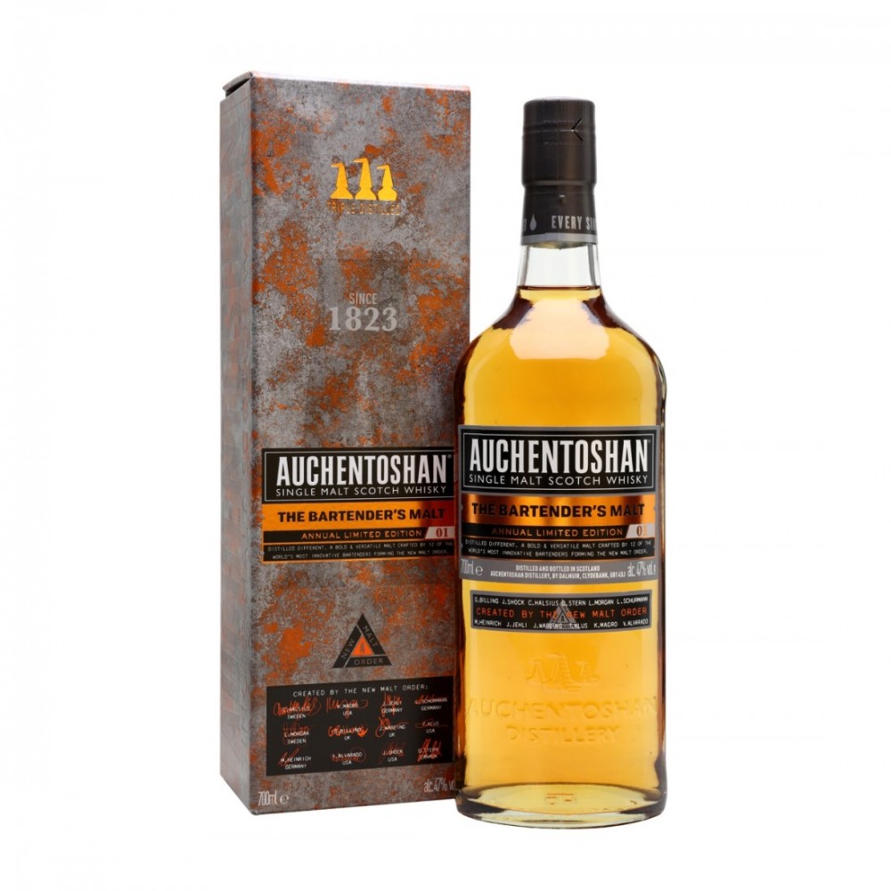 Auchentoshan Bartender's Malt Limited Edition Lowland Single Malt Scotch Whisky 0.7L Auchentoshan Bartender's Malt Limited Edition Lowland Single Malt Scotch Whisky 0.7L