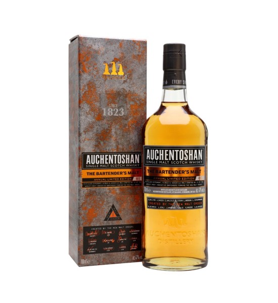 Auchentoshan Bartender's Malt Limited Edition Lowland Single Malt Scotch Whisky 0.7L - 1
