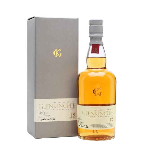 Glenkinchie 12 ani Lowland Single Malt Scotch Whisky 0.7L - 1