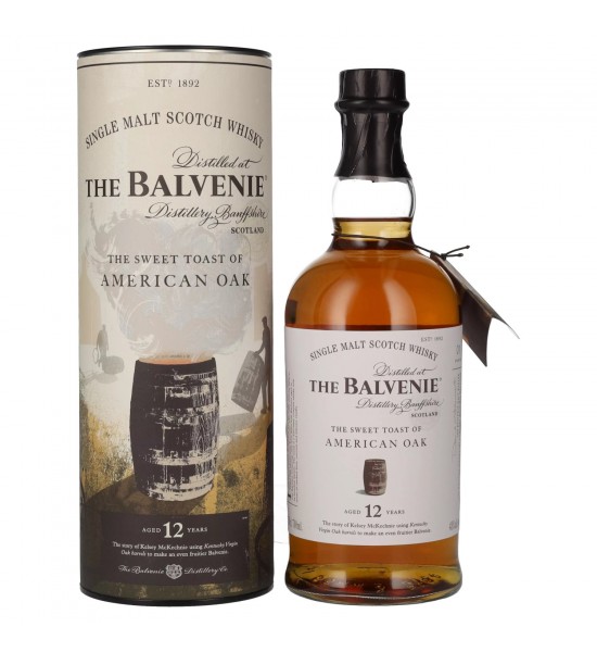 The Balvenie Sweet Toast of America Oak 12 ani Speyside Single Malt Scotch Whisky 0.7l - 1