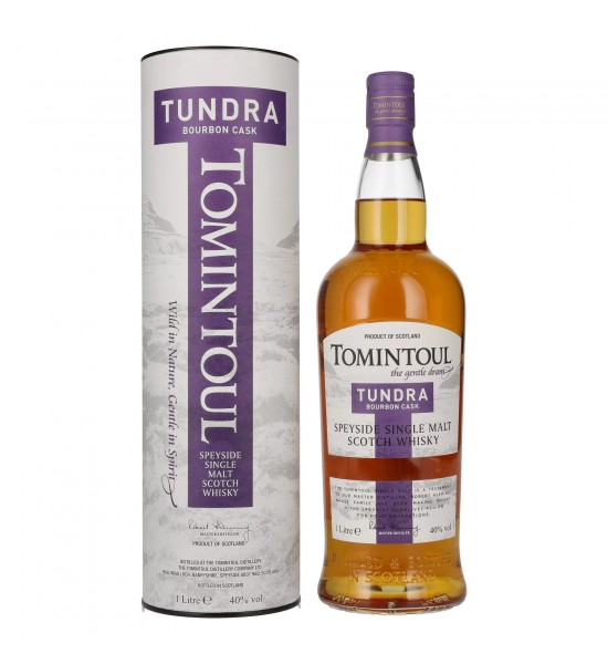 Tomintoul Tundra Bourbon Cask Speyside Single Malt Scotch Whisky 1L - 1