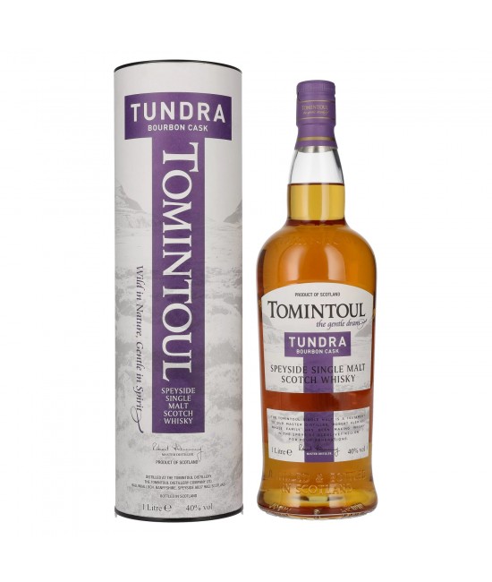 Selectie Whisky - Tomintoul Tundra Bourbon Cask Speyside Single Malt Scotch Whisky 1L