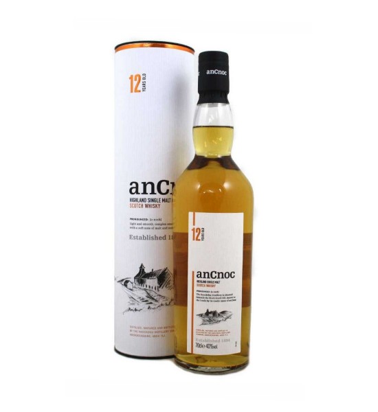 AnCnoc 12 ani Speyside Single Malt Scotch Whisky 0.7L - 1