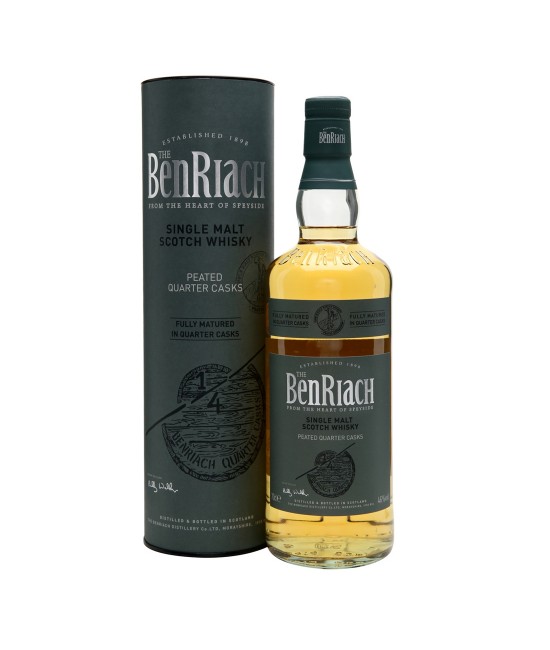 WHISKY - Benriach Quarter Cask Peated Speyside Single Malt Scotch Whisky 0.7L