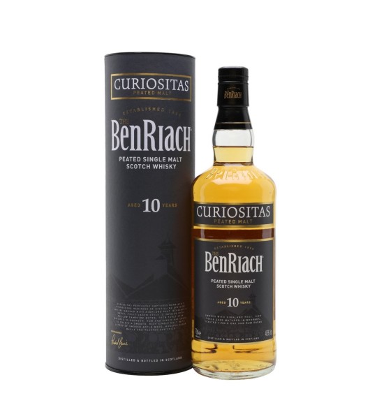 Benriach Curiositas 10 ani Speyside Single Malt Scotch Whisky 0.7L - 1