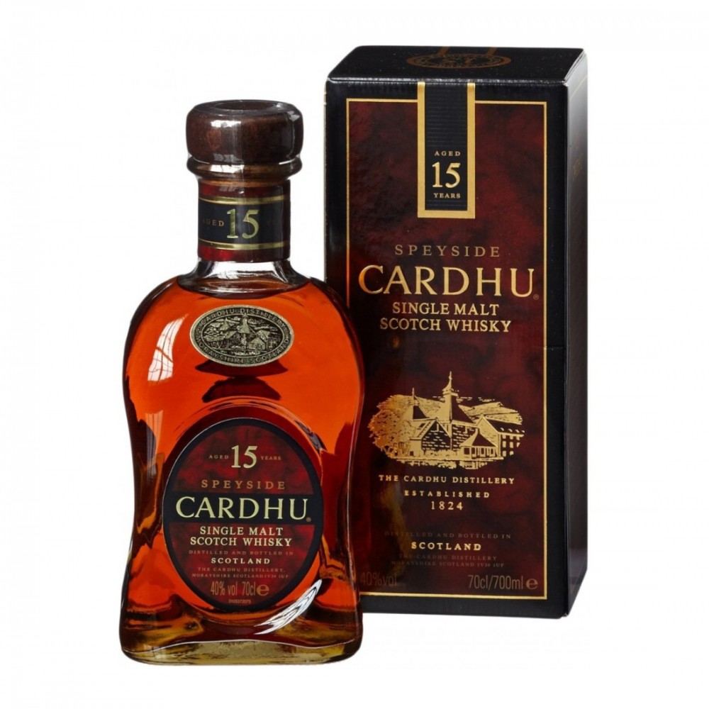 Cardhu 15 ani Speyside Single Malt Scotch Whisky 0.7L