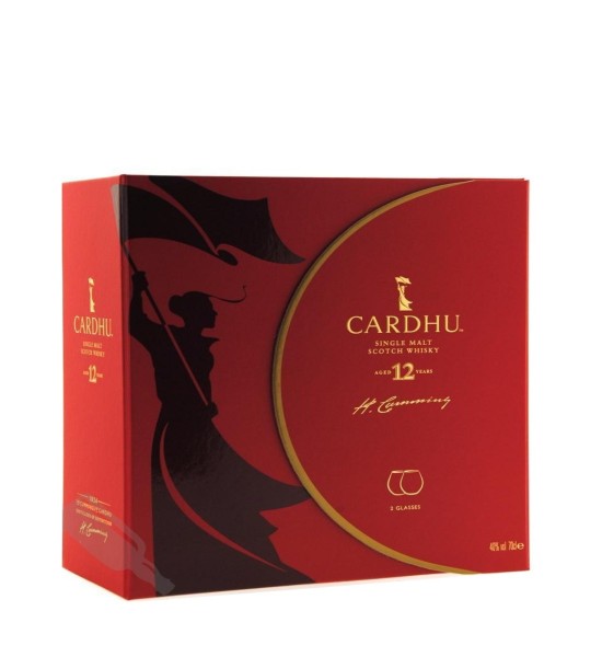 Cardhu 12 ani Gift Set Speyside Single Malt Scotch Whisky 0.7L - 2
