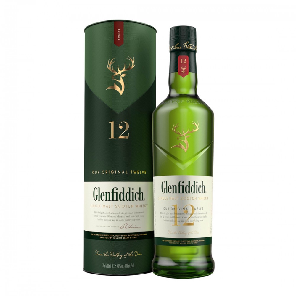 Glenfiddich 12 ani Speyside Single Malt Scotch Whisky 0.7L Glenfiddich 12 ani Speyside Single Malt Scotch Whisky 0.7L