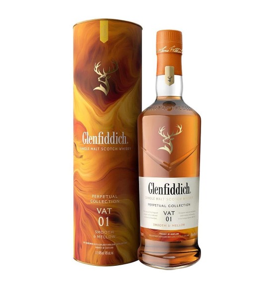 Glenfiddich Perpetual Collection Vat 1 Smooth and Mellow Speyside Single Malt Scotch Whisky 1L - 1