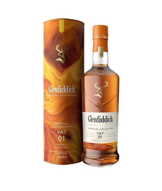 Glenfiddich Perpetual Collection Vat 1 Smooth and Mellow Speyside Single Malt Scotch Whisky 1L Glenfiddich Perpetual Collection Vat 1 Smooth and Mellow Speyside Single Malt Scotch Whisky 1L