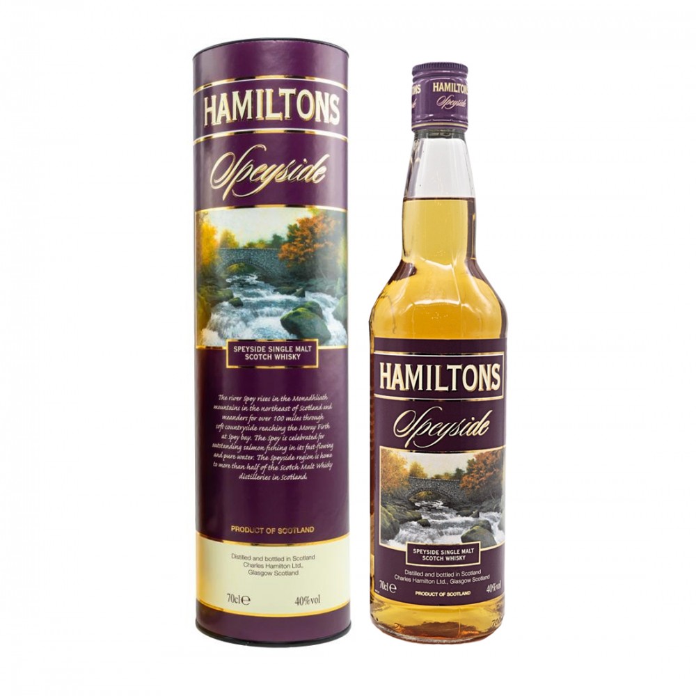 Hamiltons Speyside Single Malt Scotch Whisky 0.7L Hamiltons Speyside Single Malt Scotch Whisky 0.7L