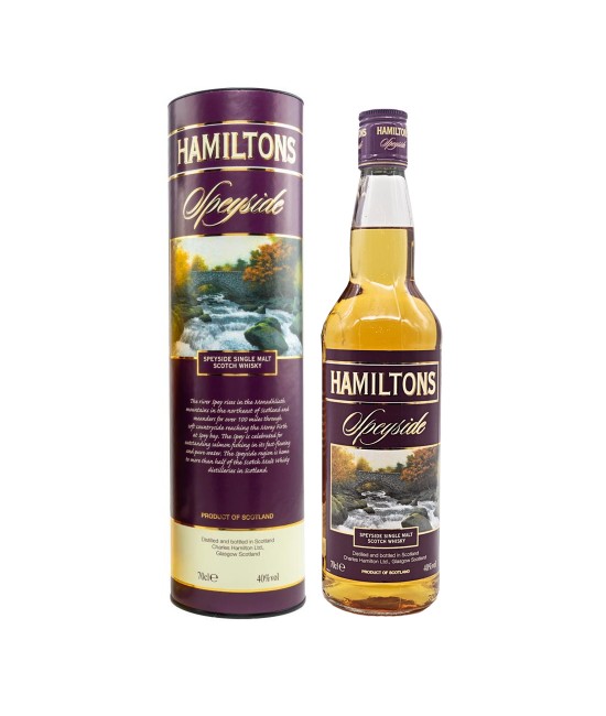 Hamiltons Speyside Single Malt Scotch Whisky 0.7L WHISKY - Hamiltons Speyside Single Malt Scotch Whisky 0.7L