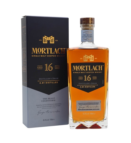 Mortlach Distillers Dram 16 ani Speyside Single Malt Scotch Whisky 0.7L - 1