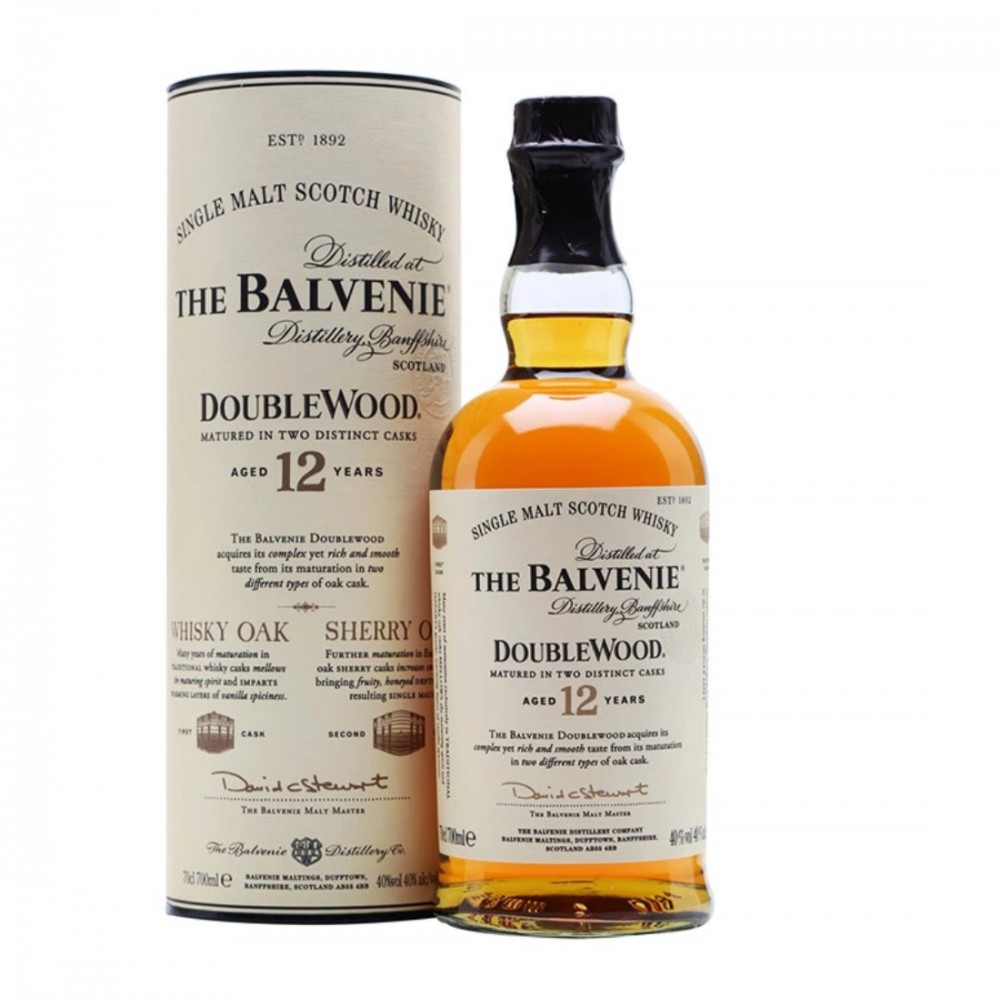 The Balvenie Double Wood 12 ani Speyside Single Malt Scotch Whisky 0.7L The Balvenie Double Wood 12 ani Speyside Single Malt Scotch Whisky 0.7L