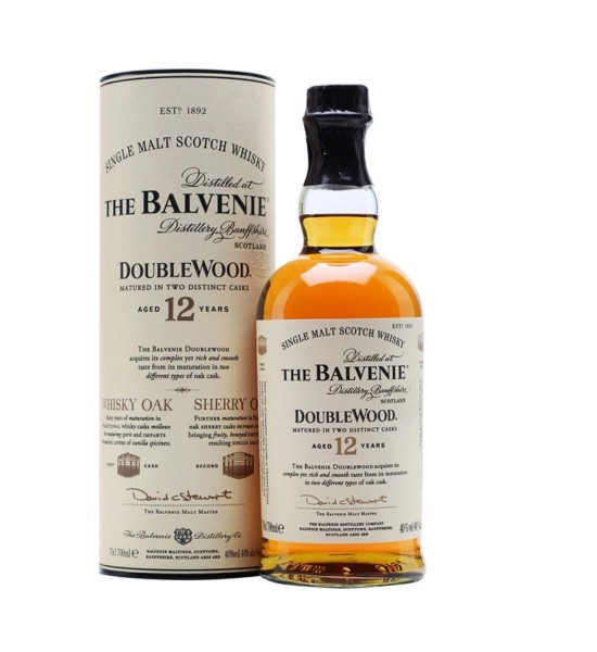 The Balvenie Double Wood 12 ani Speyside Single Malt Scotch Whisky 0.7L - 1