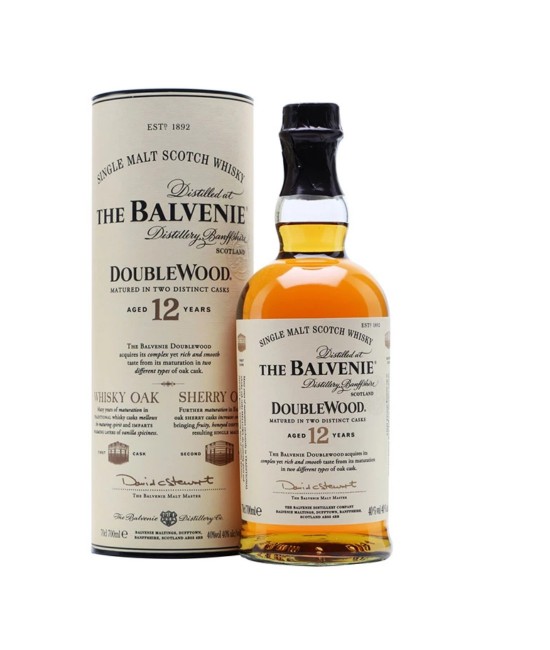 The Balvenie Double Wood 12 ani Speyside Single Malt Scotch Whisky 0.7L The Balvenie Double Wood 12 ani Speyside Single Malt Scotch Whisky 0.7L