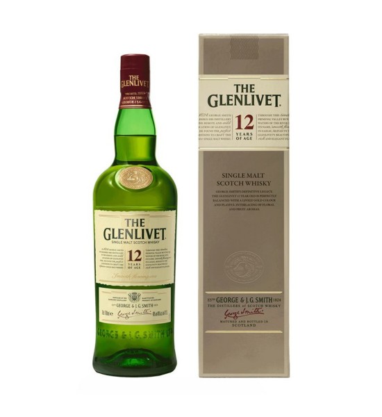 The Glenlivet 12 ani Speyside Single Malt Scotch Whisky 0.7L - 1