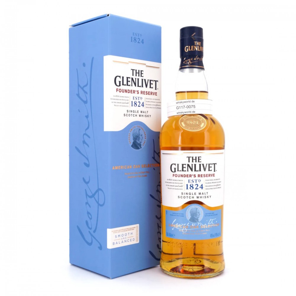 The Glenlivet Founder's Reserve Speyside Single Malt Scotch Whisky 0.7L The Glenlivet Founder's Reserve Speyside Single Malt Scotch Whisky 0.7L