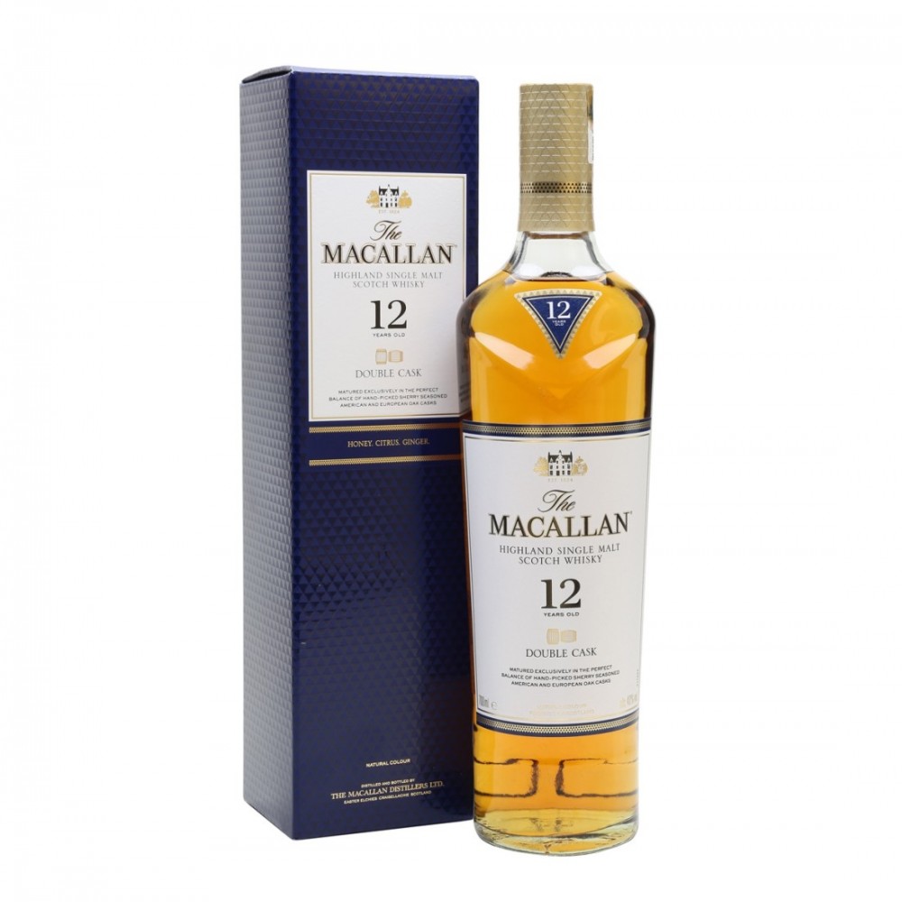 The Macallan 12 ani Double Cask Highland Single Malt Scotch Whisky 0.7L The Macallan 12 ani Double Cask Highland Single Malt Scotch Whisky 0.7L