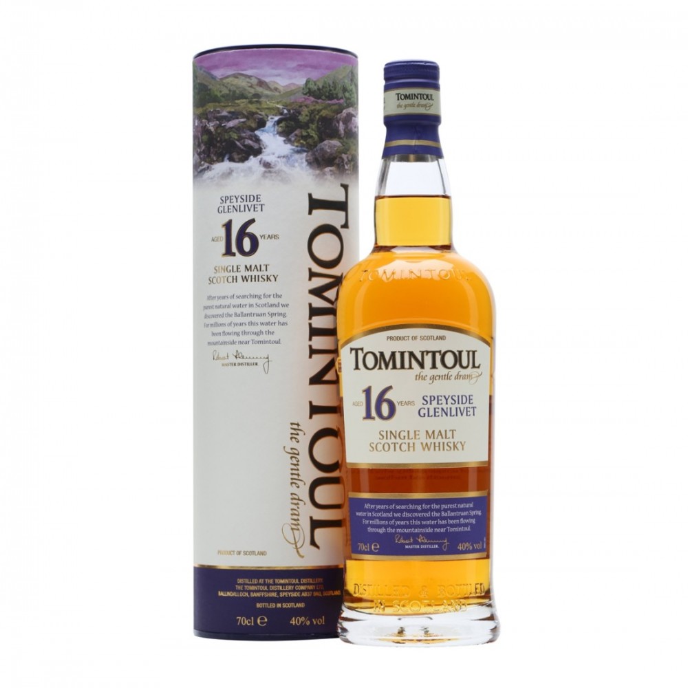 Tomintoul 16 ani The Gentle Dram Speyside Single Malt Scotch Whisky 0.7L Tomintoul 16 ani The Gentle Dram Speyside Single Malt Scotch Whisky 0.7L