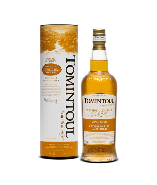 Tomintoul Caribbean Rum Cask Finish Speyside Single Malt Scotch Whisky 0.7L WHISKY - Tomintoul Caribbean Rum Cask Finish Speyside Single Malt Scotch Whisky 0.7L