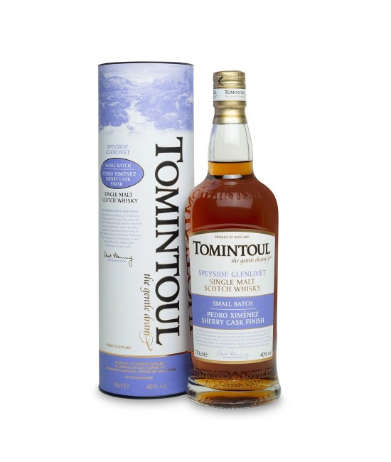 Tomintoul Pedro Ximenez Sherry Cask Finish Speyside Single Malt Scotch Whisky 0.7L WHISKY - Tomintoul Pedro Ximenez Sherry Cask Finish Speyside Single Malt Scotch Whisky 0.7L