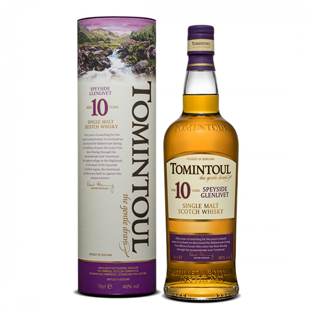 Tomintoul 10 ani The Gentle Dram Speyside Single Malt Scotch Whisky 0.7L Tomintoul 10 ani The Gentle Dram Speyside Single Malt Scotch Whisky 0.7L