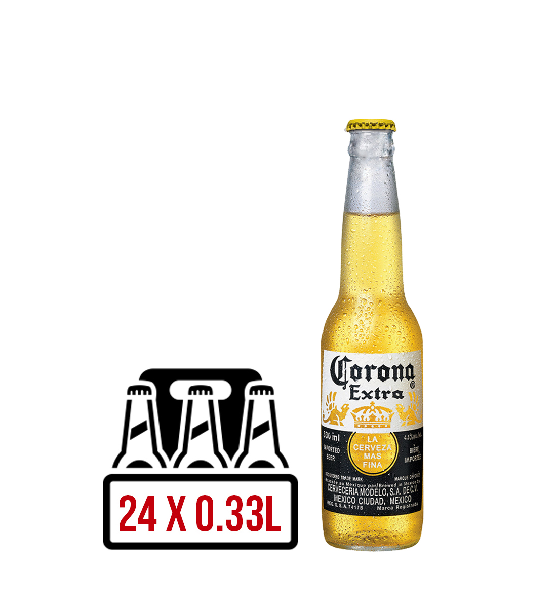Corona Extra BAX 24 st. x 0.33L 0.33L