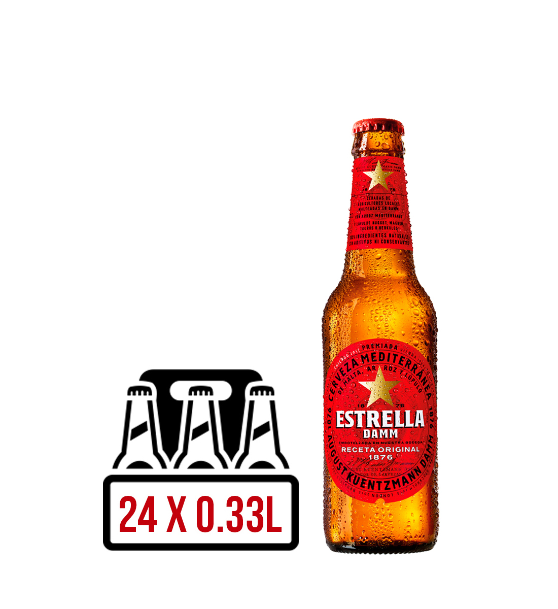 Estrella Damm BAX 24 st. x 0.33L