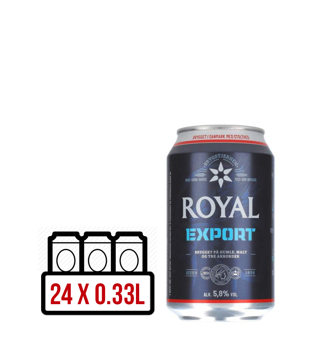 Royal Export BAX 24 dz. x 0.33L