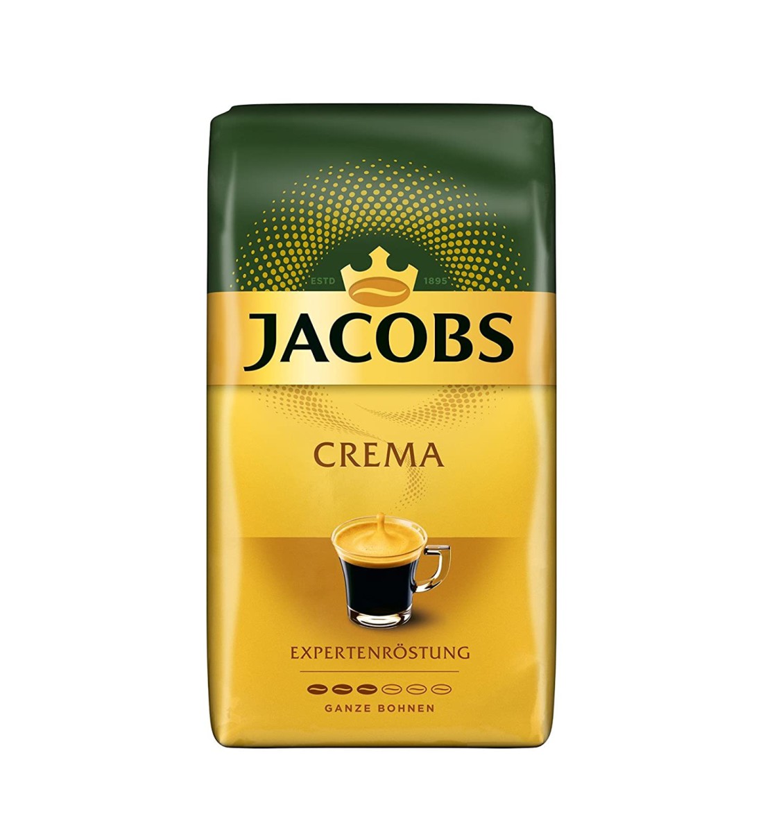 Jacobs Crema Expertenrostung cafea boabe 1 kg bauturialcoolice.ro