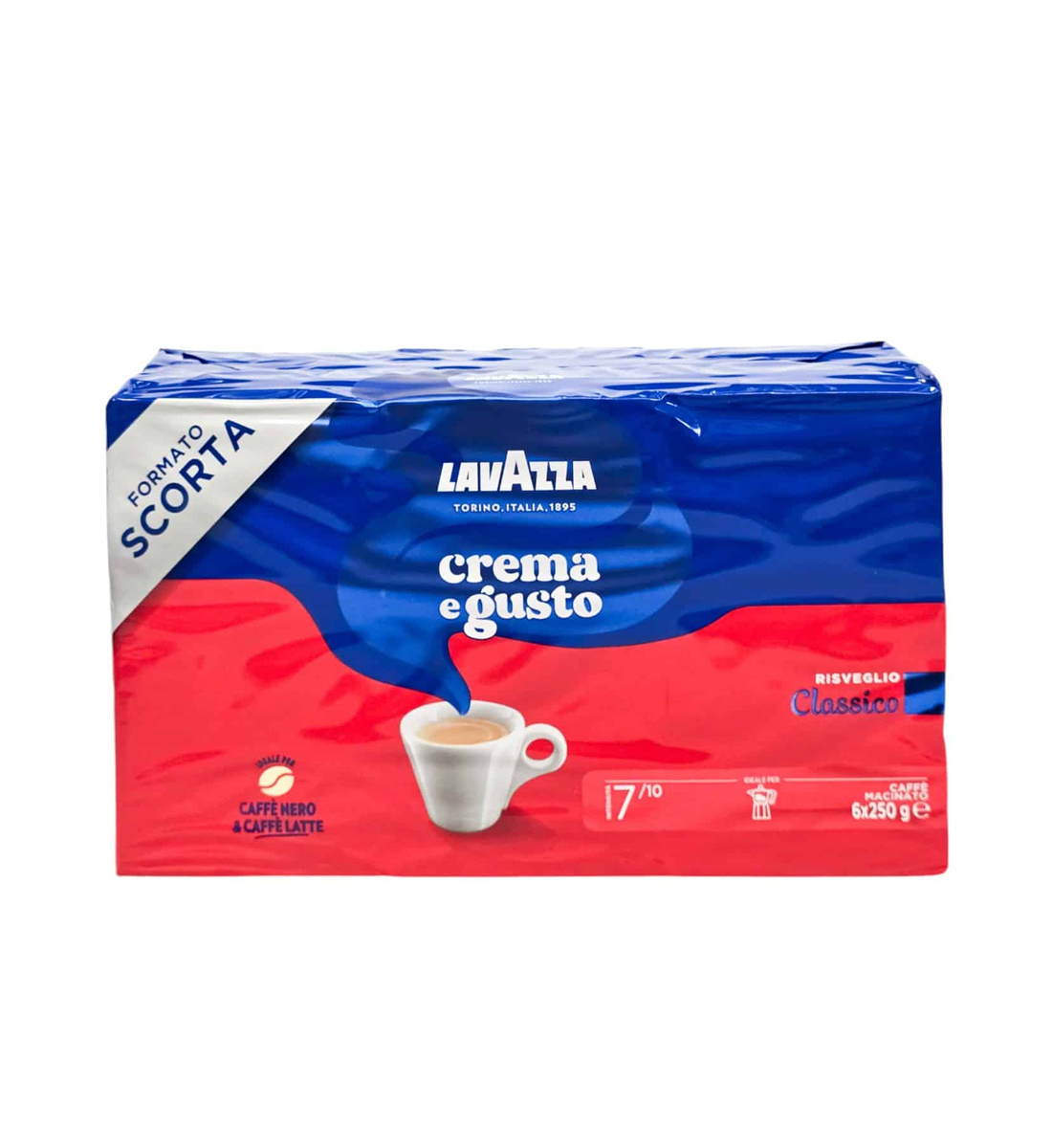 Lavazza Crema e Gusto cafea macinata - Pachet 6x250 g