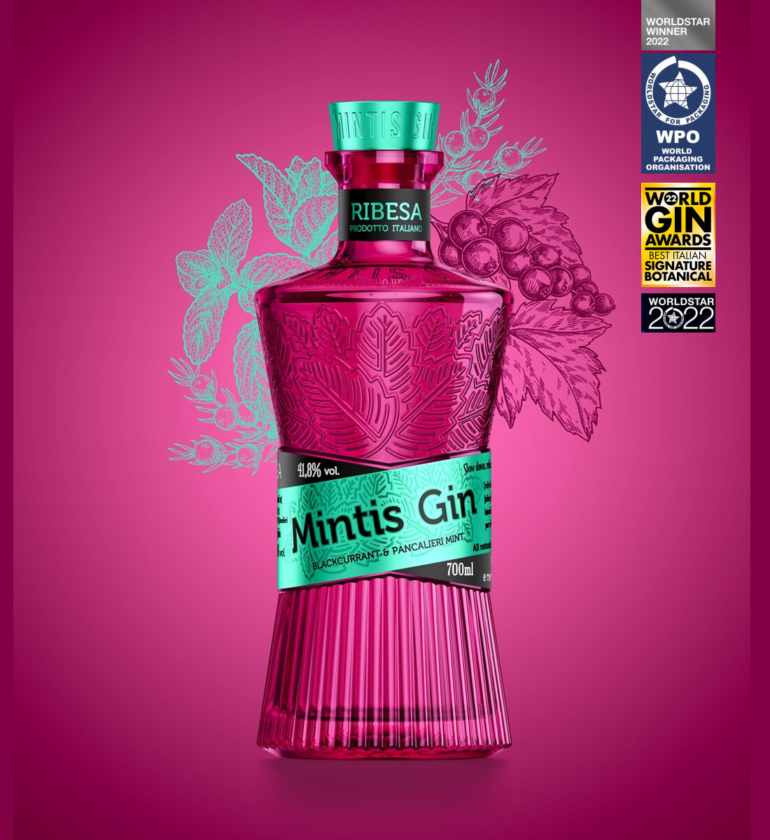 Mintis Blackcurrant Gin 0.7L