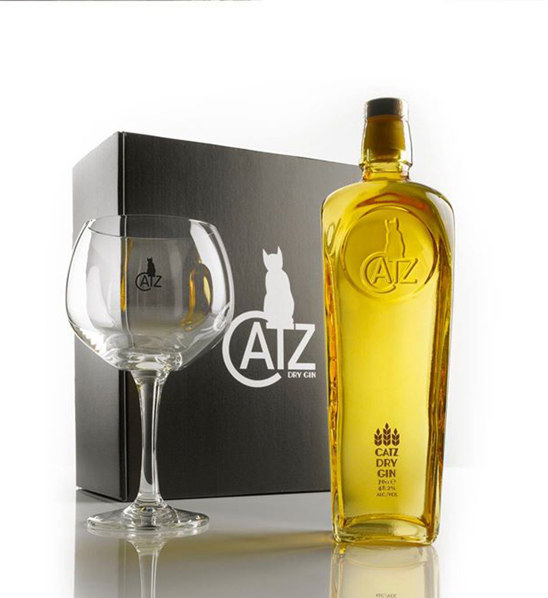 Catz Dry Gin Gift Set 0.7L